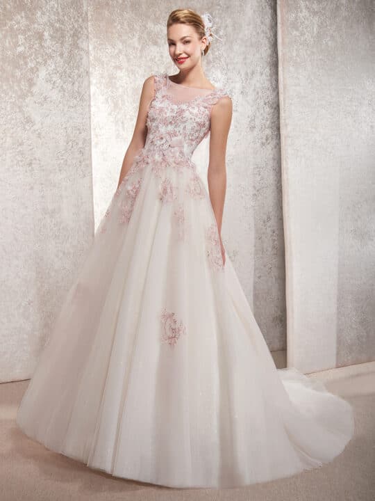 Robe de mariée EDEN VIEUX ROSE